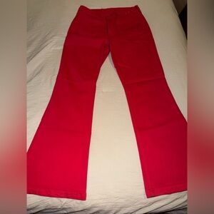 GAP Women's Flare Jeans in Vibrant Red